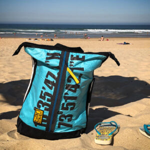 Costa de Caparica Portugal - The Lat-long Backpack Blue